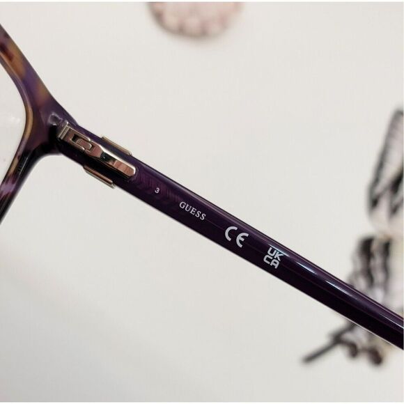 NIB - Guess Violet Tortoise Frame Glasses - Picture 8 of 9